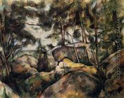 Rocks At Fountainebleau - Paul Cezanne