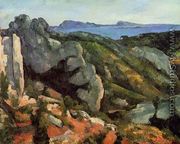 Rocks At L Estaque - Paul Cezanne