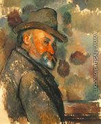 Self Portrait In A Felt Hat - Paul Cezanne