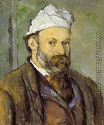 Self Portrait In A White Cap - Paul Cezanne