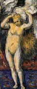Standing Bather  Drying Her Hair - Paul Cezanne