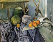 Still Life With A Ginger Jar And Eggplants - Paul Cezanne