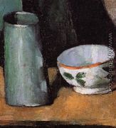 Still Life  Bowl And Milk Jug - Paul Cezanne