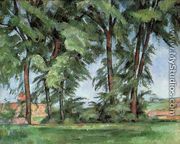 Tall Trees At The Jas De Bouffan - Paul Cezanne