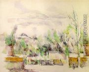 The Garden Terrace At Les Lauves - Paul Cezanne