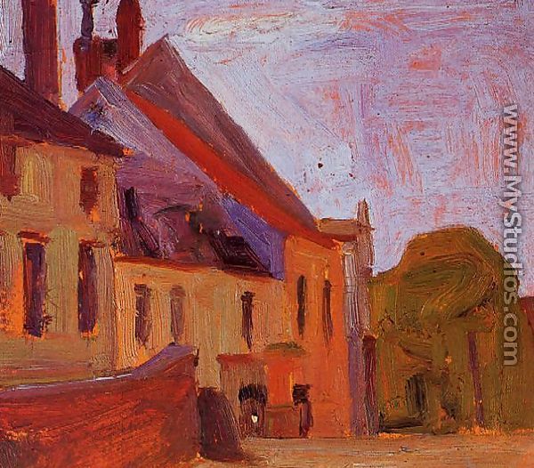 Houses On The Town Square In Klosterneuberg - Egon Schiele