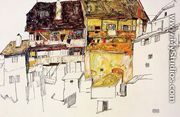 Old Houses In Krumau - Egon Schiele