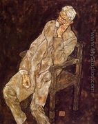 Portrait Of An Old Man Aka Johann Harms - Egon Schiele