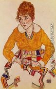 Portrait Of The Artists Wife - Egon Schiele