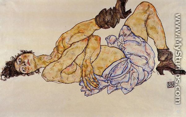 Reclining Female Nude2 - Egon Schiele