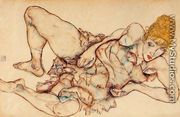Reclining Woman With Blond Hair - Egon Schiele