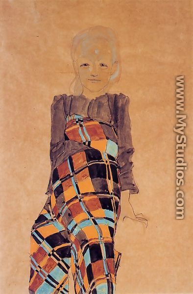 Seated Girl - Egon Schiele