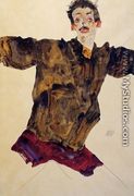 Self Portrait With Outstretched Arms - Egon Schiele