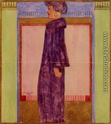 Standing Woman In Profile - Egon Schiele