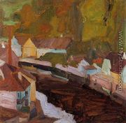 Village By The River II - Egon Schiele