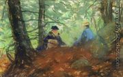 Two Girls In The Woods - Robert Henri