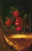 Four Roses In A Glass - Martin Johnson Heade
