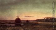 Marsh Scene  Sunset   Sketch - Martin Johnson Heade