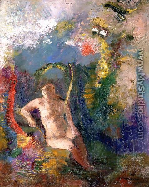 Landscape With Eve - Odilon Redon