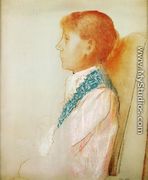 Portrait Of Madame Redon In Profile - Odilon Redon