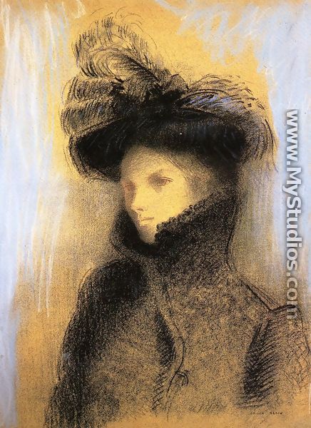 Portrait Of Marie Botkine - Odilon Redon