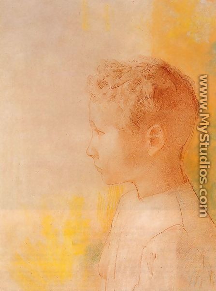 Portrait Of The Son Of Robert De Comecy - Odilon Redon