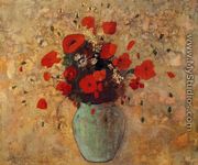 Vase Of Poppies - Odilon Redon