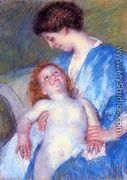 Baby Smiling Up At Her Mother - Mary Cassatt