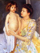 Jules Being Dried By His Mother - Mary Cassatt