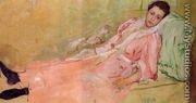 Lydia Reading On A Divan - Mary Cassatt