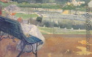 Lydia Seated On A Terrace  Crocheting - Mary Cassatt