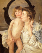 Mother And Child Aka The Oval Mirror - Mary Cassatt