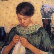 Woman Sewing - Mary Cassatt