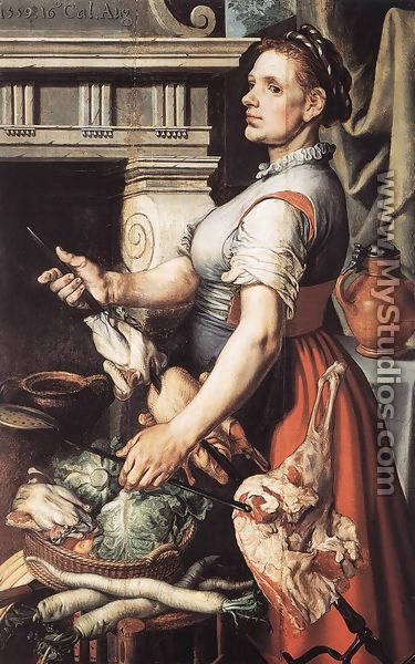 Cook in front of the Stove 1559 - Pieter Aertsen
