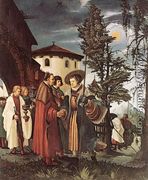 St Florian Taking Leave of the Monastery 1530 - Albrecht Altdorfer