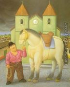 Man and Horse 1997 - Fernando Botero