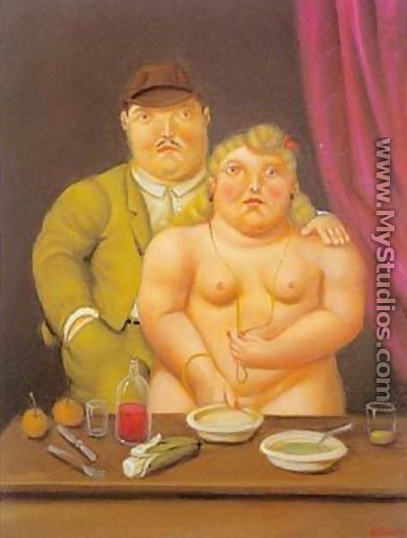 Man and Woman 1996 - Fernando Botero