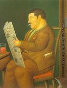 Man Reading a Paper 1996 - Fernando Botero