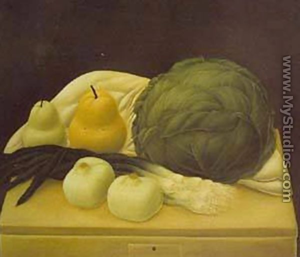 Still Life With Cabbage 1967 - Fernando Botero