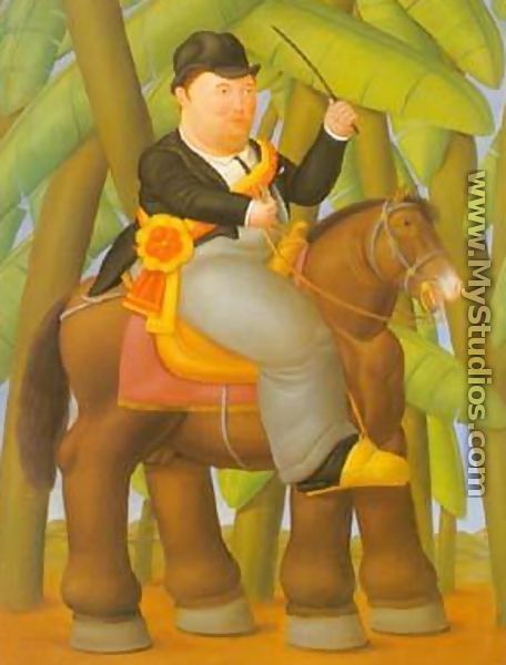 President and First Lady 1989. - Fernando Botero