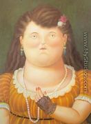 Woman with Pearls 1995 - Fernando Botero