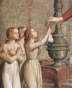 Annunciation (detail) 1485 - Romano Antoniazzo
