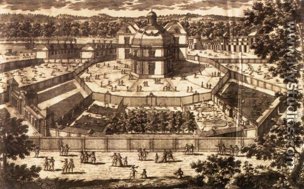 View and Perspective of the Ménagerie at Versailles - Antoine Aveline
