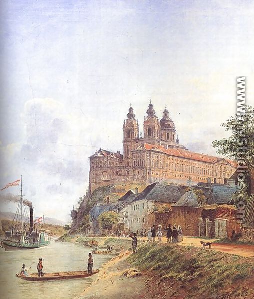 The Monastery of Melk on the Danube, 1845 - Jakob Alt
