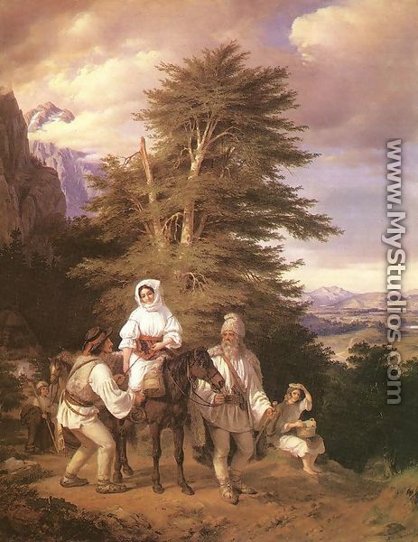 Rumanian Family Going to the Fair 1843-44 - Miklos Barabas