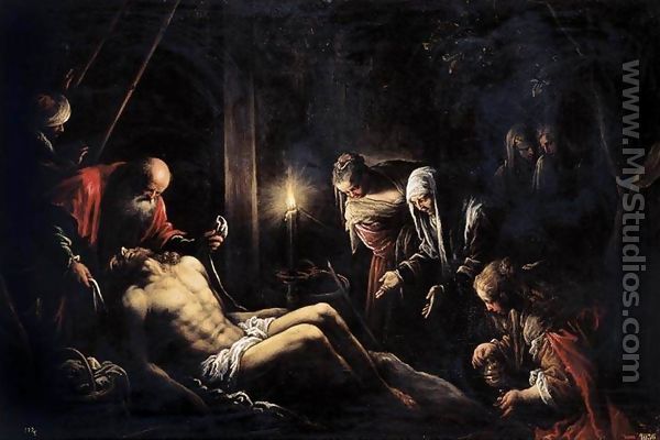 Lamentation over the Dead Christ 1580s - Francesco, II Bassano