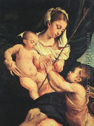 Madonna and Child with Saint John the Baptist 1570 - Jacopo Bassano (Jacopo da Ponte)