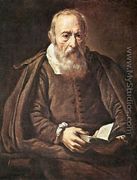 Portrait of an Old Man with Book - Marcantonio Bassetti