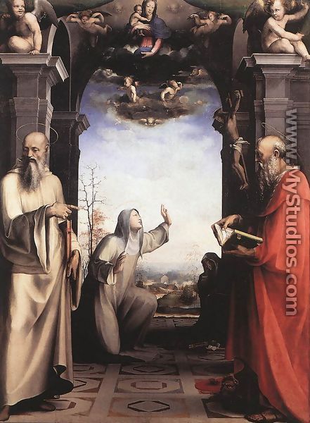 Stigmatization of St Catherine of Siena c. 1515 - Domenico Beccafumi