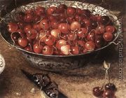 Still-Life with Cherries and Strawberries in China Bowls (detail) - Osias, the Elder Beert